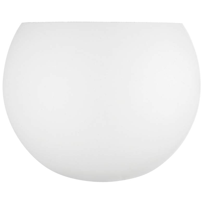 Image 2 Piedmont 7 3/4" High White Half-Moon Wall Sconce