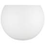 2_Piedmont 7 3/4" High White Half-Moon Wall Sconce