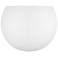 Piedmont 7 3/4" High White Half-Moon Wall Sconce