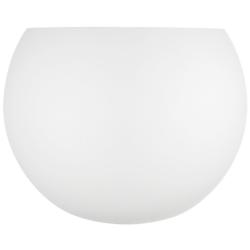 Piedmont 7 3/4" High White Half-Moon Wall Sconce