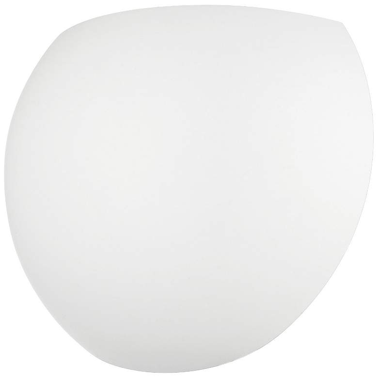 Image 3 Piedmont 7 3/4" High White Half-Moon Wall Sconce more views