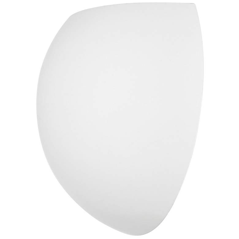 Image 4 Piedmont 7 3/4" High White Half-Moon Wall Sconce more views