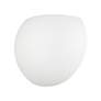 7_Piedmont 7 3/4" High White Half-Moon Wall Sconce more views
