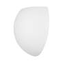 Piedmont 7 3/4" High White Half-Moon Wall Sconce