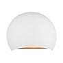 Piedmont 7 3/4" High White Half-Moon Wall Sconce