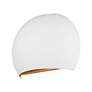 Piedmont 7 3/4" High White Half-Moon Wall Sconce