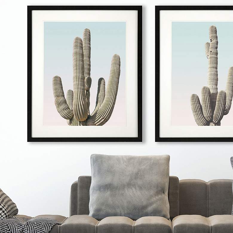 Image 4 Pienaar Saguaro I 30"W x 36"H Framed Art more views