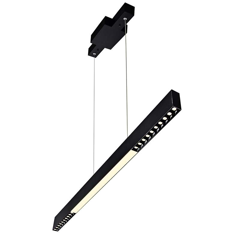 Image 2 Pienza 45 in LED Integrated Black Chandelier