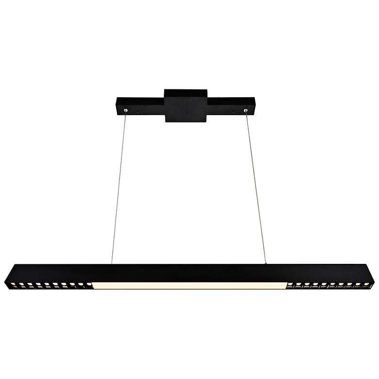 Image 4 Pienza 45 in LED Integrated Black Chandelier more views