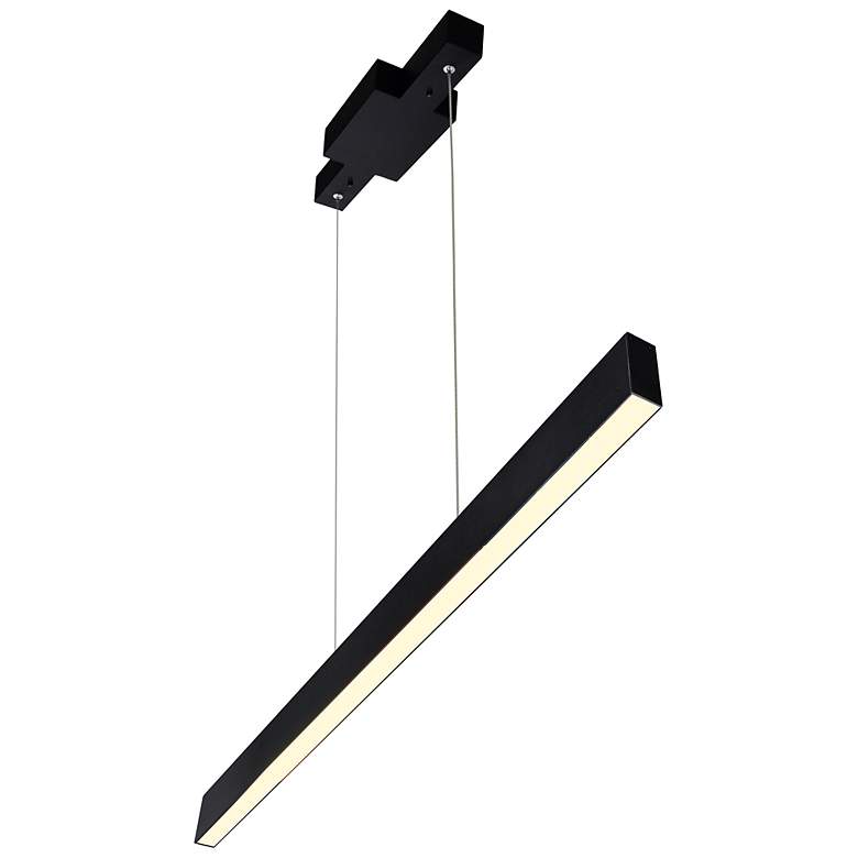 Image 1 Pienza 47 in LED Integrated Black Chandelier