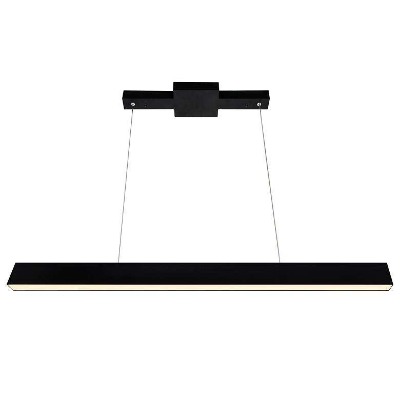 Image 2 Pienza 47 in LED Integrated Black Chandelier more views