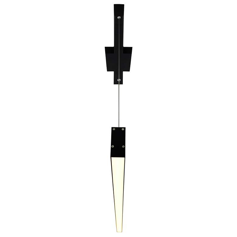 Image 3 Pienza 47 in LED Integrated Black Chandelier more views