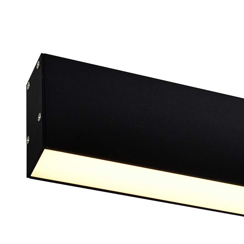 Image 4 Pienza 47 in LED Integrated Black Chandelier more views