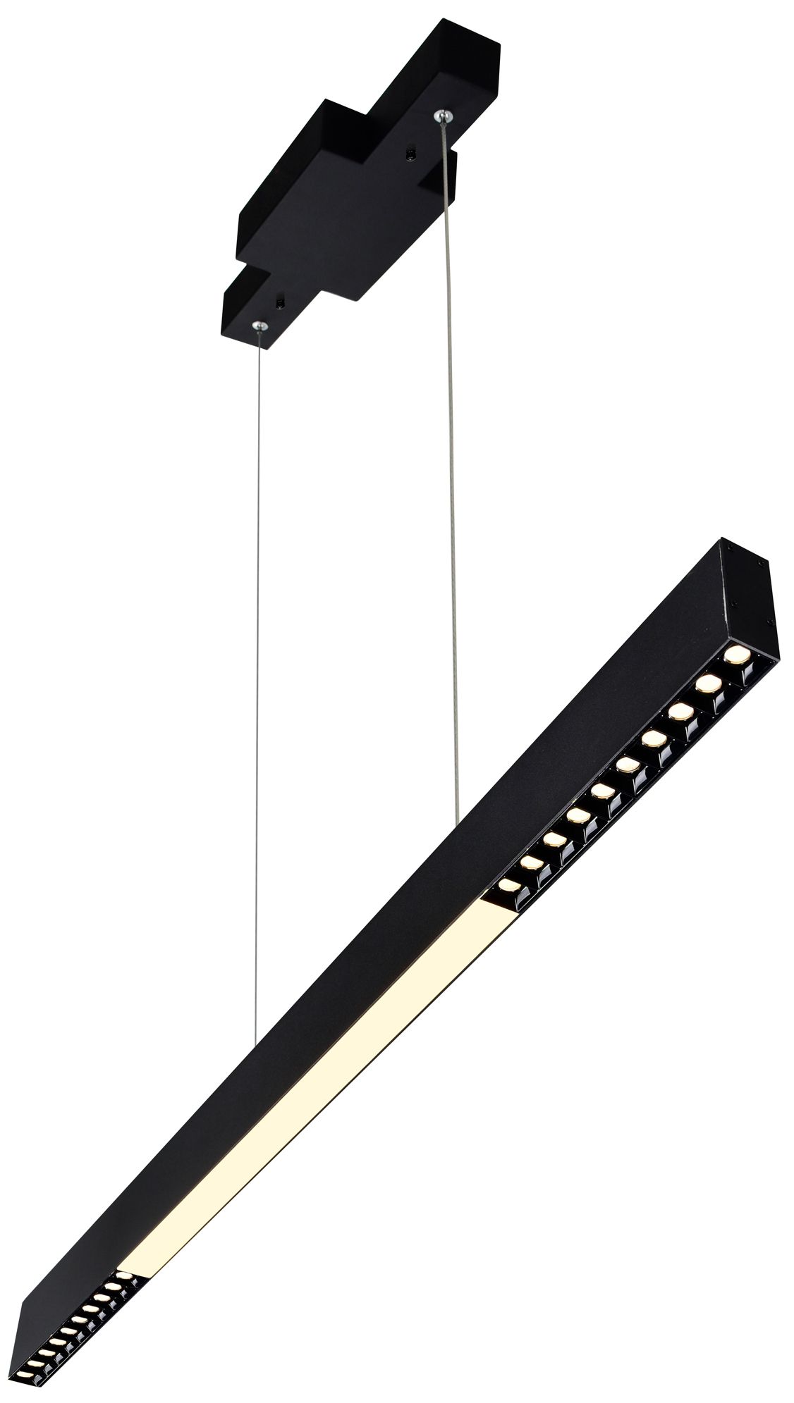 Pienza Integrated LED 45in Black Chandelier