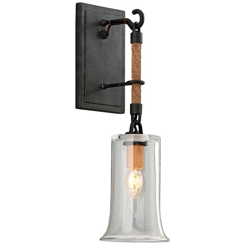 Image 1 Pier 39 Collection 17 3/4" High Shipyard Bronze Wall Sconce