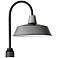 Pier M 20 1/4"H Weathered Zinc and Black Outdoor Post Light
