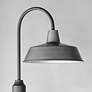 2_Pier M 20 1/4"H Weathered Zinc and Black Outdoor Post Light more views