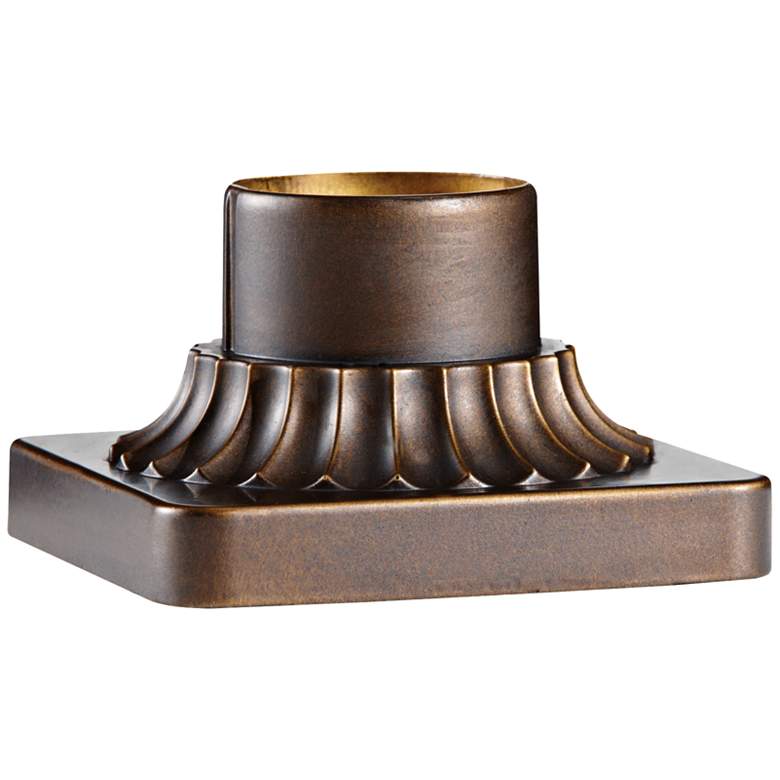 Image 1 Pier-Mount Astral Bronze Outdoor Post Light Adapter