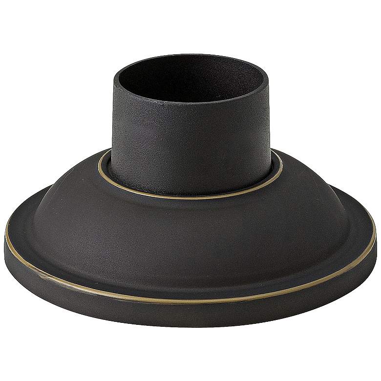 Image 1 Pier Mount Fitter Base Smooth Oil-Rubbed Bronze Finish 