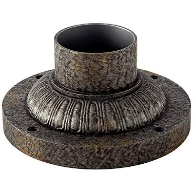 Pier Mount Fitter - Decorative Base in Black Granite
