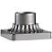 Pier-Mount Luster Bronze Outdoor Post Light Adapter