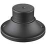 Pier Mounts 3 3/4"H Black Round Outdoor Pier Mount Adapter