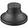 Pier Mounts 3 3/4"H Black Round Outdoor Pier Mount Adapter