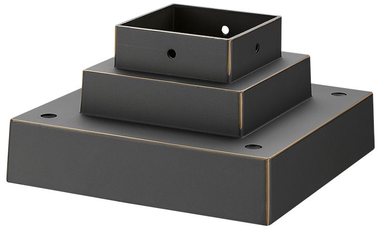 Pier Mounts by Z-Lite Oil Rubbed Bronze 3.5 inch Outdoor Pier Mount