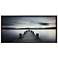 Pier Walk 55" High Framed Glass Print Wall Art
