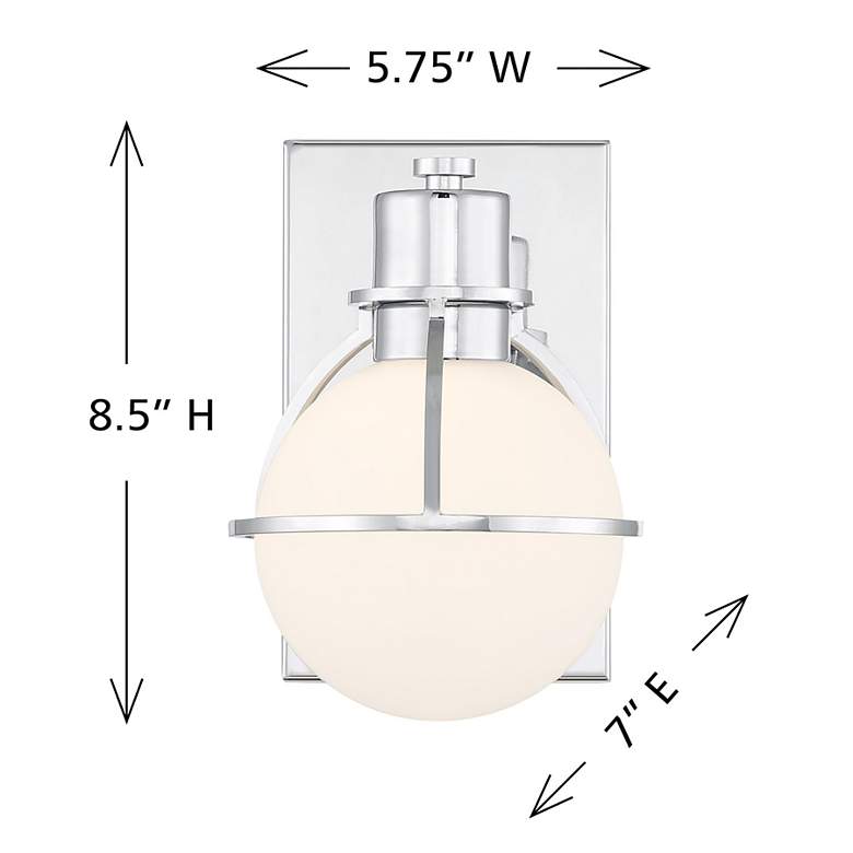Image 6 Pierce 1-Light Wall Sconce in Chrome more views