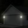 Pierce 11" High Black LED Solar Outdoor Wall Light