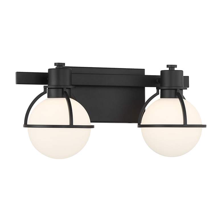 Image 3 Pierce 2-Light Bathroom Vanity Light in Matte Black more views