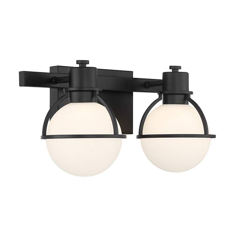Image 4 Pierce 2-Light Bathroom Vanity Light in Matte Black more views