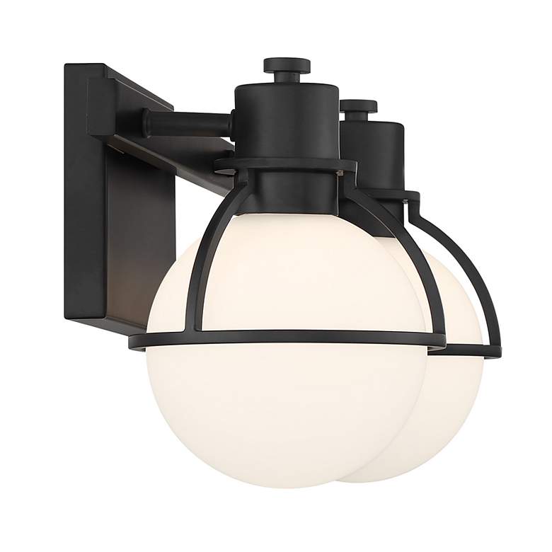 Image 5 Pierce 2-Light Bathroom Vanity Light in Matte Black more views