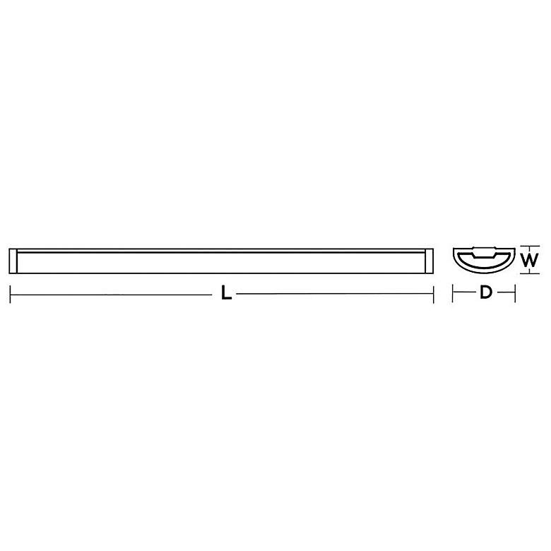 Image 3 Pierce 24" Linear White LED Flush Mount more views