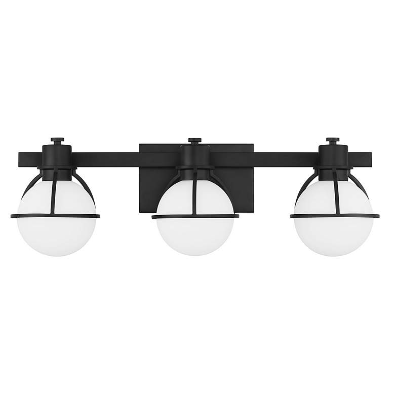 Image 2 Pierce 3-Light Bathroom Vanity Light in Matte Black more views