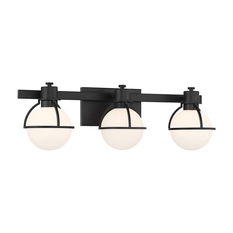 Image 3 Pierce 3-Light Bathroom Vanity Light in Matte Black more views