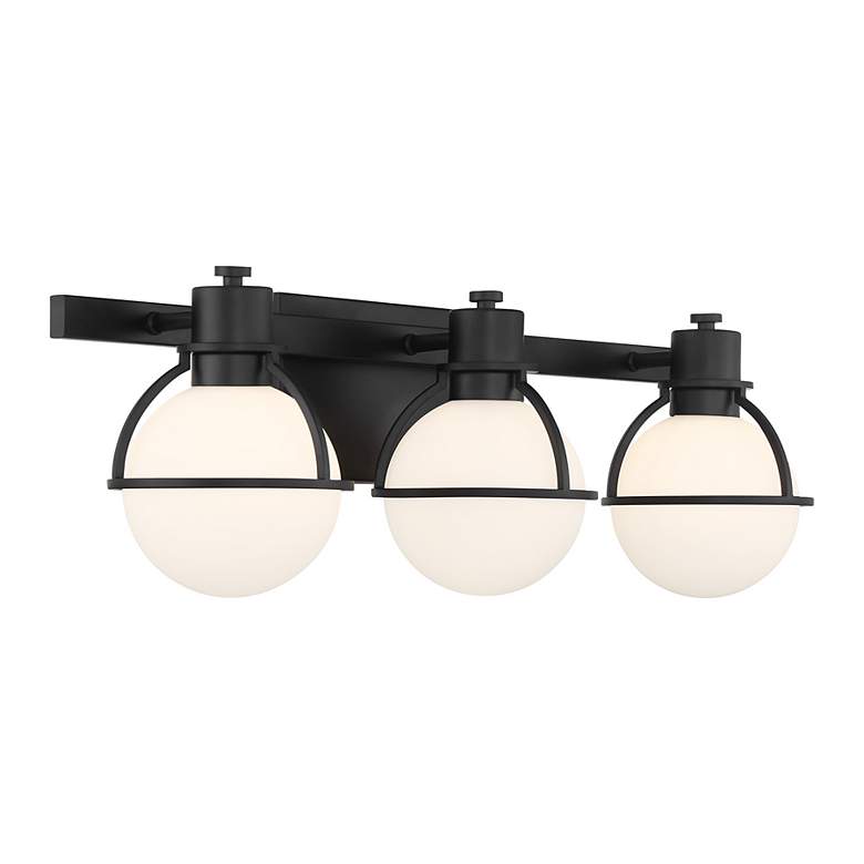 Image 4 Pierce 3-Light Bathroom Vanity Light in Matte Black more views