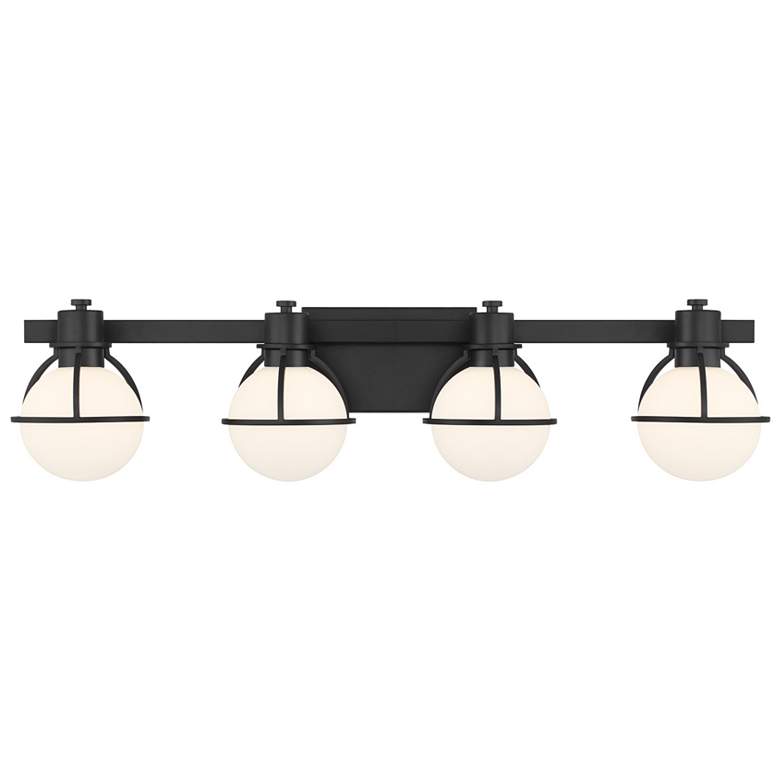 Image 1 Pierce 4-Light Bathroom Vanity Light in Matte Black