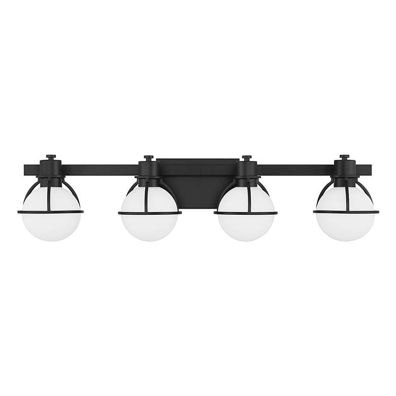 Image 2 Pierce 4-Light Bathroom Vanity Light in Matte Black more views