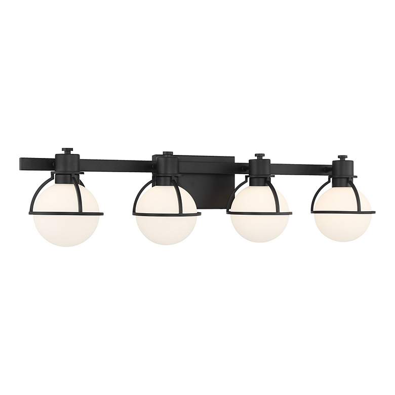 Image 3 Pierce 4-Light Bathroom Vanity Light in Matte Black more views