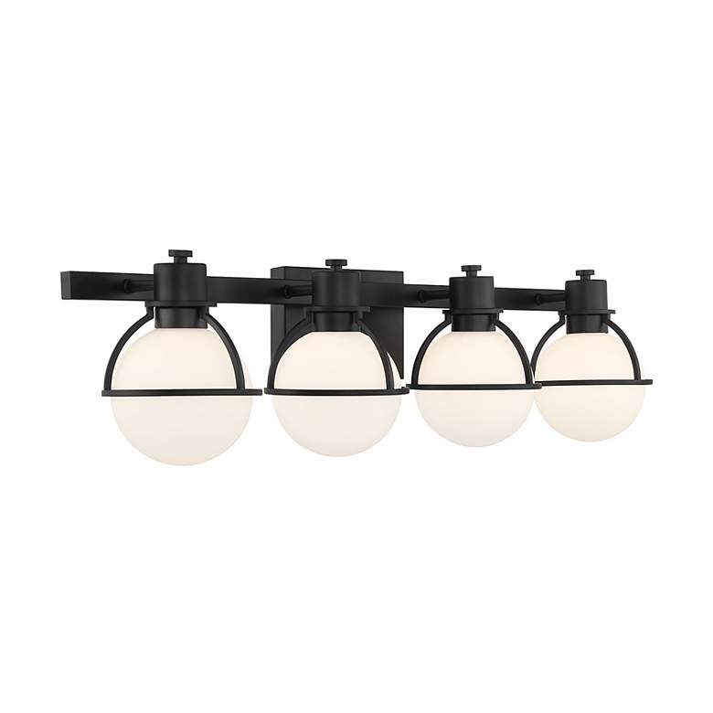 Image 4 Pierce 4-Light Bathroom Vanity Light in Matte Black more views
