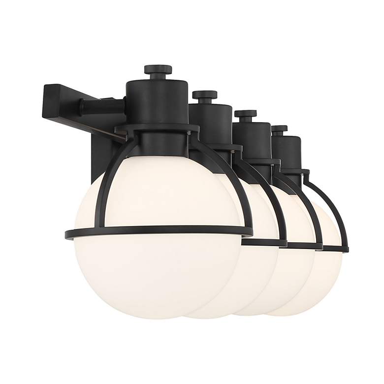 Image 5 Pierce 4-Light Bathroom Vanity Light in Matte Black more views