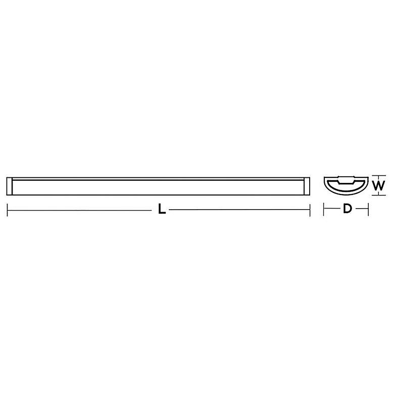 Image 3 Pierce 44.75" Linear White LED Flush Mount more views