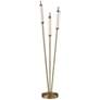 2_Pierce Antique Brass Metal 3-Light LED Floor Lamp