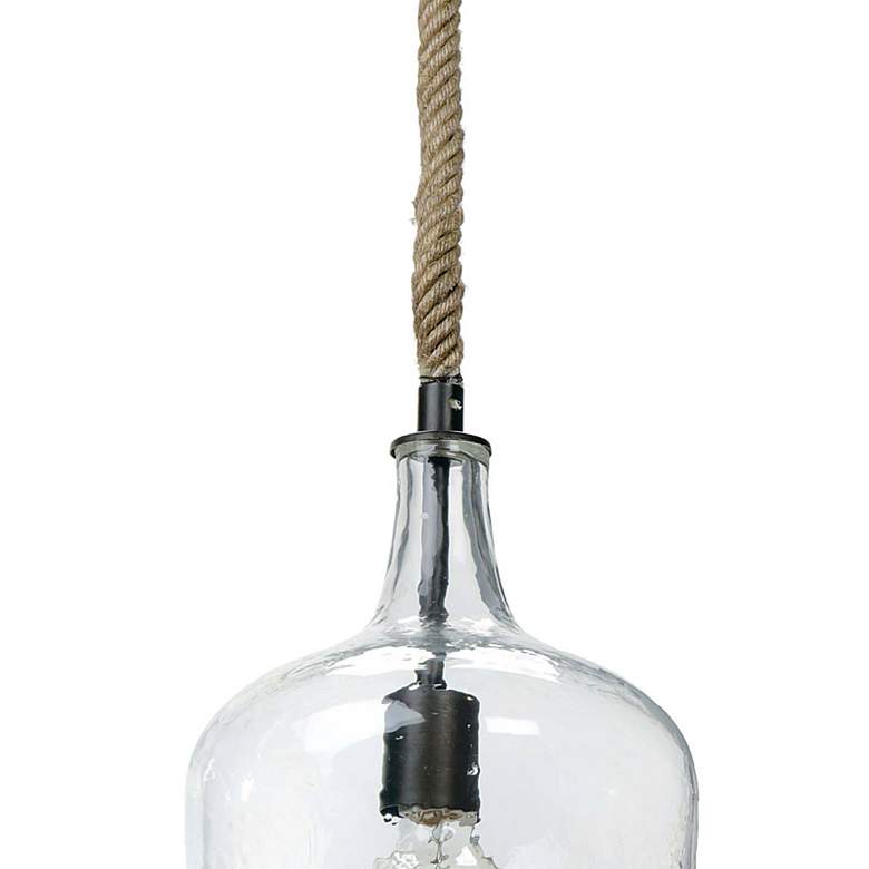 Image 5 Pierced 18" Wide Polished Nickel Sphere Pendant Light more views