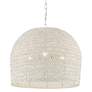 Thumbnail3 of Piero 22 1/4" Wide Medium White Woven Pendant Light more views