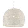 Piero 22 1/4" Wide Medium White Woven Pendant Light