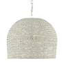 Piero 22 1/4" Wide Medium White Woven Pendant Light