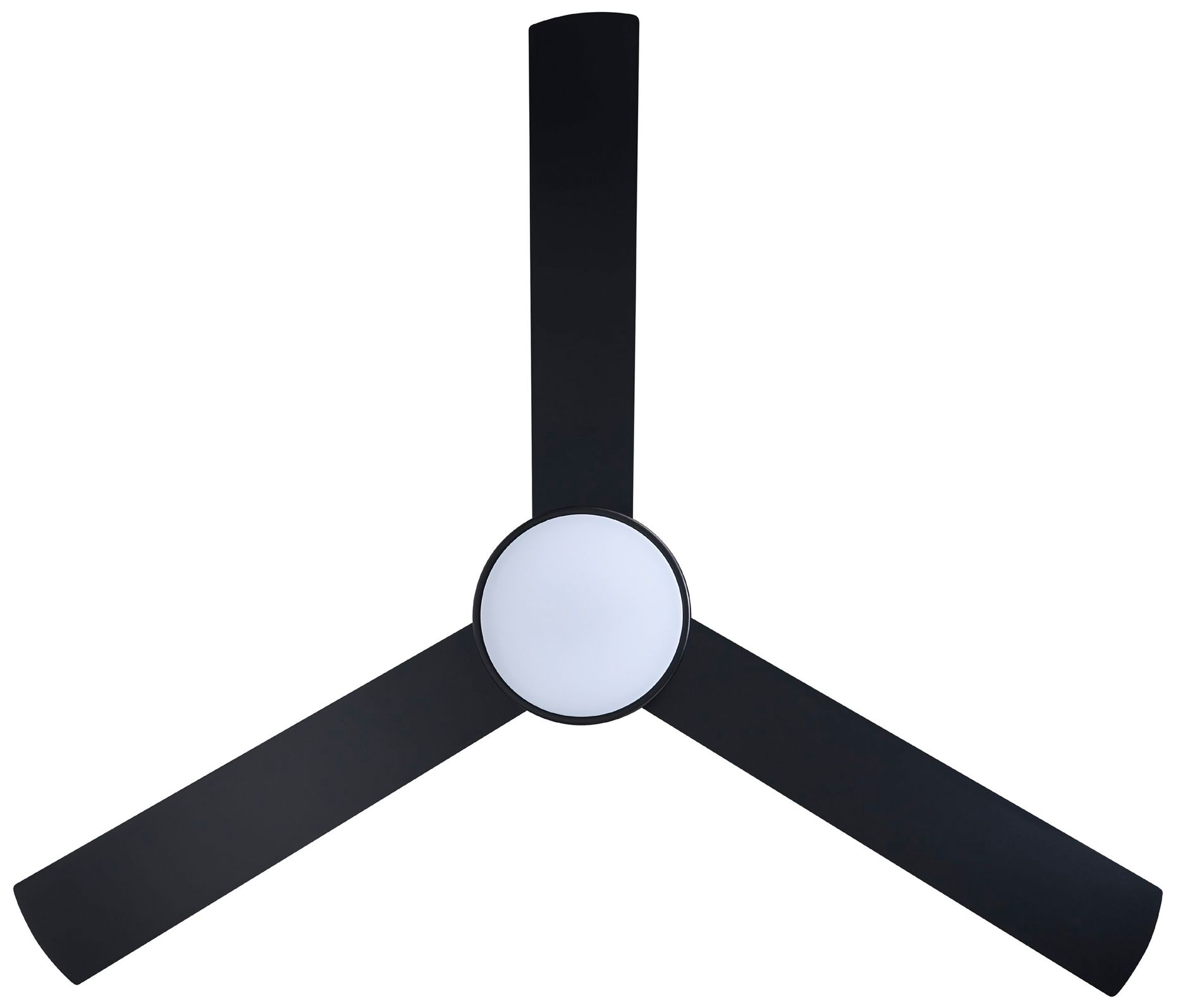 Image 4 Pierport 52" 3 Blade 3 Speed Nickel Ceiling Fan w/ Black Blades more views